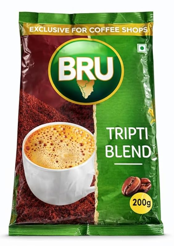 BRU Tripti Blend Coffee | Super Strong Instant Coffee Powder | Best For Daily Use Offices Restaurants | 200g (Pack of 3)-picture-10