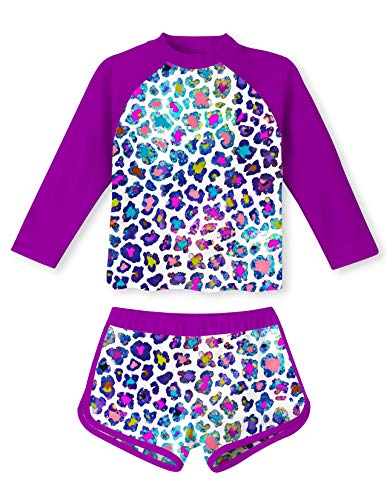 Little Boy Cute 2-Piece Assorted Rashguard Sets Two Piece Surfing Swimsuits 3D Graphic Print Sun Protection Swiming Shirt and Shorts Sets for 5t 6t Junior Birthday Gift