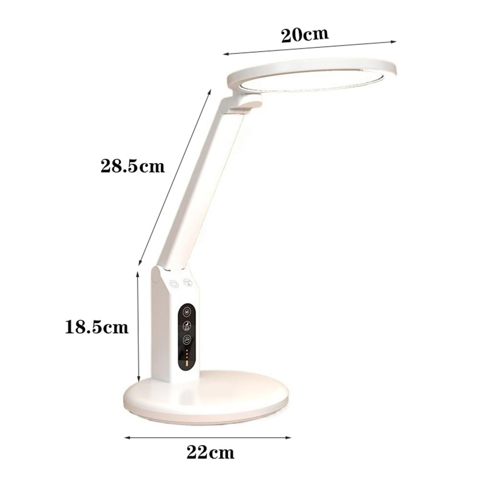 desk lamp Lampa biurkowa Lampa biurkowa LED, ściemniana lampa stołowa, 3 tryby kolorów i płynnie przyciemniana lampka do czytania ze sterowaniem dotykowym, funkcja pamięci, timer 45 minut, biała lampa