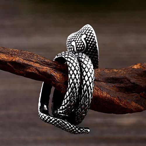Image of Genuine Stainless Steel Ring for Men Fashion Punk Rock 3D Animal Rings