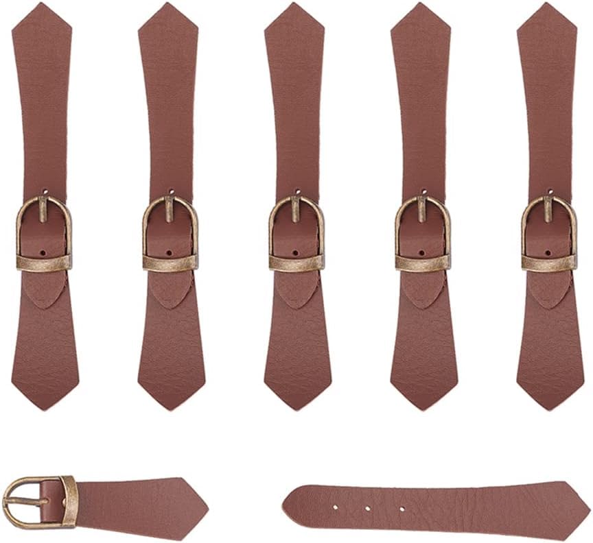Amazon.com: FINGERINSPIRE 6 Sets Leather Sew-On Toggles Closures