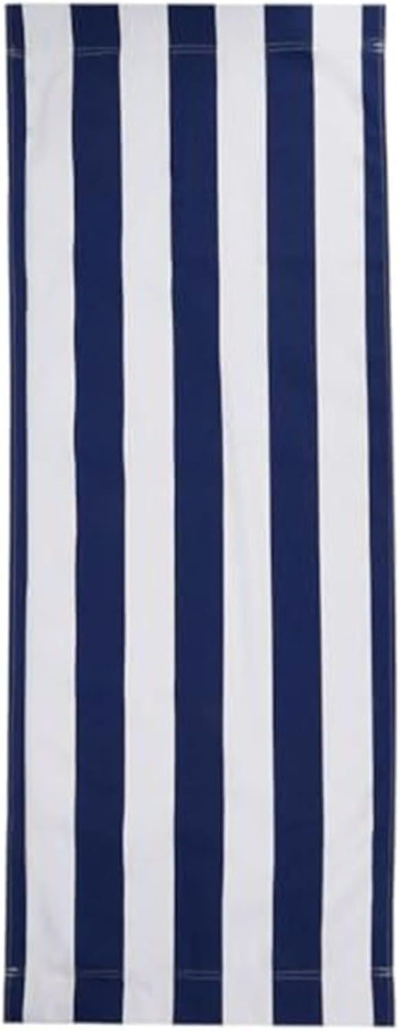YUETTYY 120x44 cm 1/2PCS Replacement Canvas, Blue and White Stripes Canvas Beach Sling Chair Lounge,Folding Deck Chair Reclining Outdoor Deckchairs for Sunbathing Garden Courtyard (1PCS)