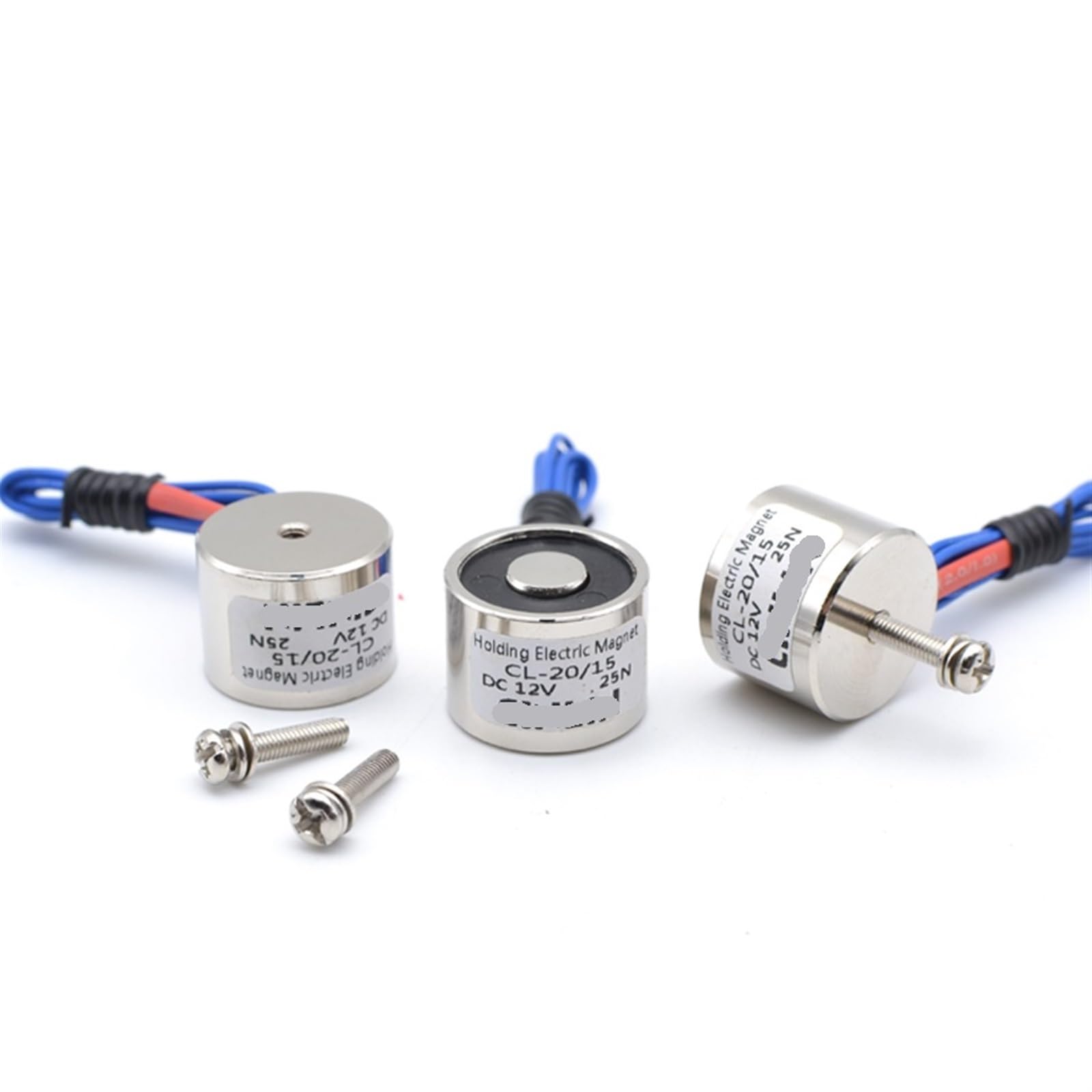 Électroaimant DC 24V D20xH15mm avec ventouse magnétique de levage 25N - 4