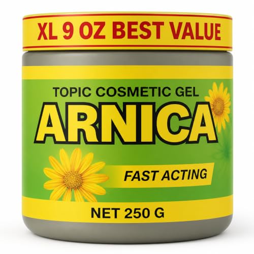 X-Large 250G Arnica Cream Sore Muscle Massage Gel Pomado Natural Concentrated Body Gel for Muscles Joints & Massage Therapy Fast-Absorbing Fresh Herbal Aroma