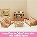 Calico Critters Comfy Living Room Set - Toy Dollhouse Furniture & Accessories Set for Ages 3+