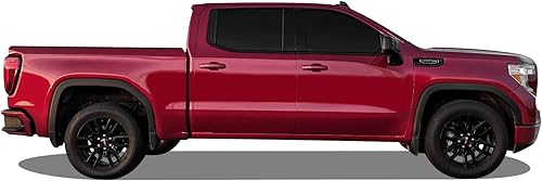 Miniatura 6 de SlickMod Revestimiento de vinilo opaco cromado para GMC Sierra 1500 2019-2023 (negro brillante, 2. borde de guardabarros)