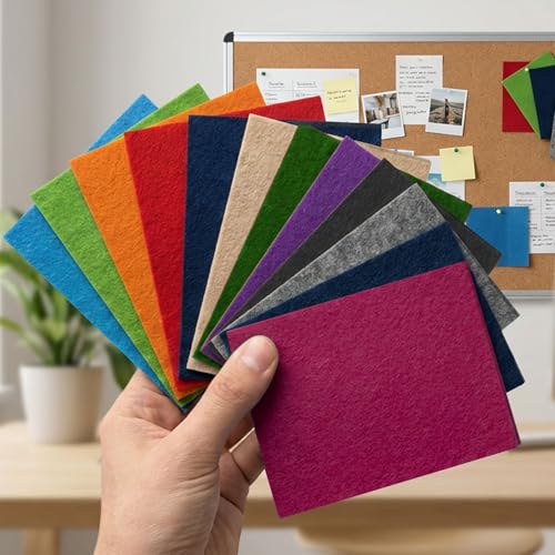 Metroplan Fire-Retardant Aluminium Frame Noticeboard, 60 x 90 cm, Purple Pinboard, Wall-Mounted, 12 Colour Pinboard Options - Ideal for Office, Classroom, Notice Displays - Image 4