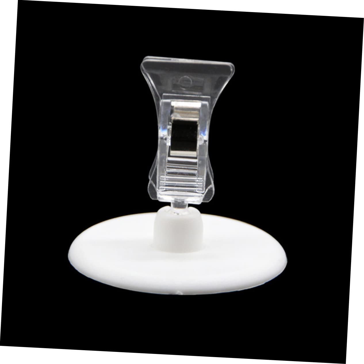 ULTECHNOVO 16Pcs Transparent Seat Clips for Restaurants and Supermarkets Photo Holders Advertising Clamps for Events Weddings and Parties for Table Numbers