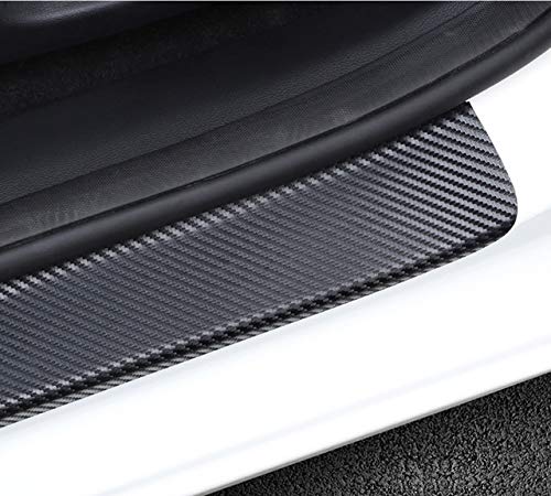 Protecteur De Seuil De Porte En Film Carbone Pour Honda Civic Type R FK2 (2015-2017) - 10 Cm X 5 M, Transparent/Noir - 9