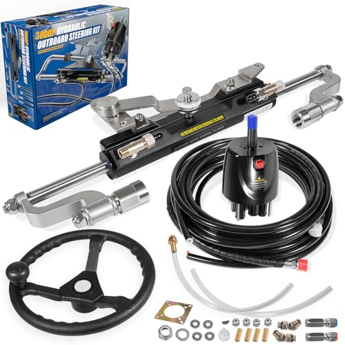 300HP Outboard Hydraulic Steering Kit with 13