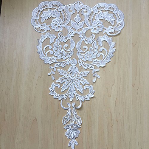 Vintage Venice Lace Applique Fine Embroidery Flower Lace Patch Sewing Addition For Ballgown Wedding Dresses Gown #TOP4