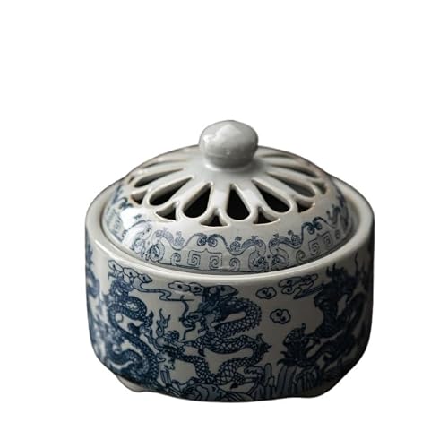 Incense Holder Base Ceramic Antique Blue And White Incense Burner Sandalwood Agarwood Aromatherapy Home Indoor Study Tea Room Creative