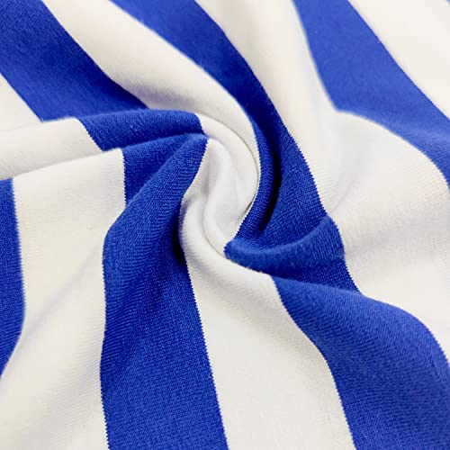 Halloween Kids Sailor Costume Shirt Short Sleeve Blue White Striped Girls Boys Summer Tee Top 7-8 Years #TOP5