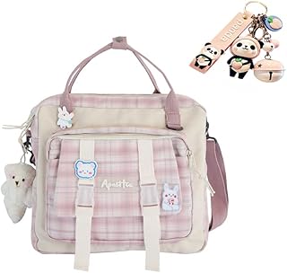 Kawaii - Zaino con ago in peluche a forma di orso, stile Kawaii, per la scuola, per donne e ragazze