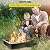 VEVOR Fire Pit Ring, 36-Inch Outer/30-Inch Inner Diameter Fire Pit Insert,1.5 mm Thickness Fire Ring, DIY Steel Ring with Tongs In-Ground Fire Pit Liner for Outdoor, Patio, Backyard