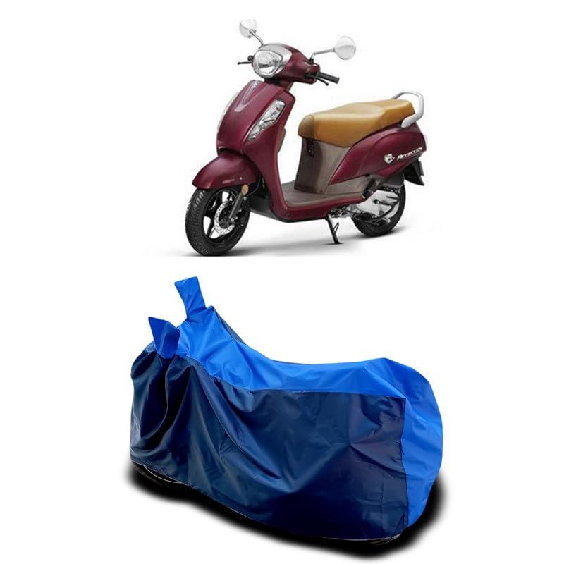 Image of DUFFEL-Two Wheeler Bike Body Cover Compatible for Suzuki Bs6 Access 125 Bs6 Heat Protectio /UV-Rays /Birds Dropping /DustProof /Waterproof All Variants [Nevay Blue]