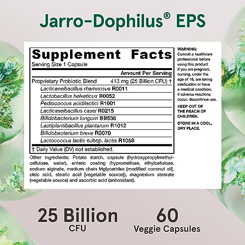 Jarrow Jarro Dophilus Probiotics - Probiotic Supplement, Gut Health, 60 Ct - image 6