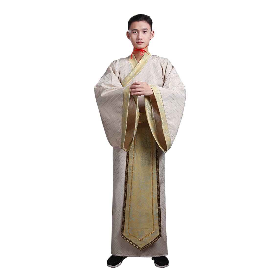Ez-sofei Men Chinese Traditional Ancient Kung Fu Hanfu Cosplay Costume