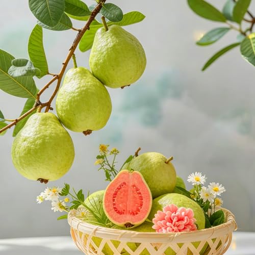Mixrug Dwarf Guava Seeds for Planting Outdoor, 15pcs Guava...