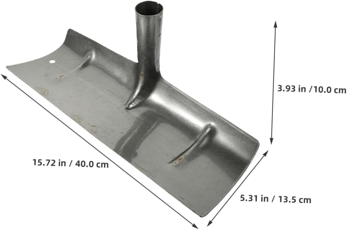 SUPVOX 2pcs Thickened Manure Spade Head for Livestock Cage Garden Scraper Shovel