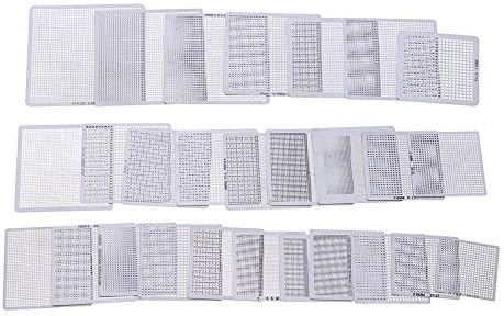 Whitelotous 27pcs/Set BGA Universal Direct Heat Stencils 0.25 0.3 0.35 0.4 0.45 0.5 0.55 0.6 0.65 0.76mm for Notebooks Desktops