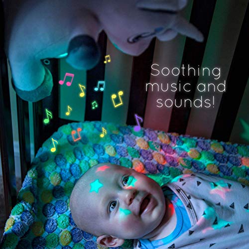 Baby White Noise Machine Music soothers for Sleep: Lumipets Night Light Projector and Sound Machine Baby Soother Unicorn Stuffed Animal Baby Gifts