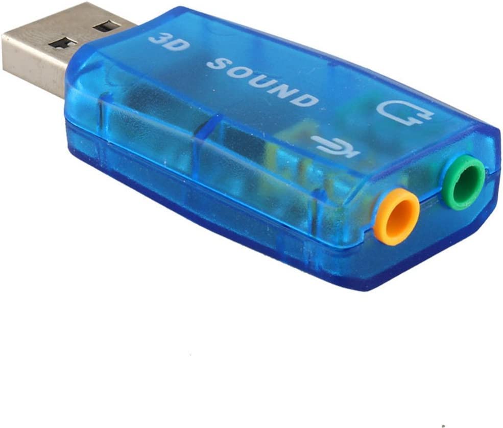 5.1 Channel USB 3D Sound Adapter External Sound Card with Microphone and Speaker Sound Output and -Input Jack USB Plug and Play - for All Computer/PC/Laptop/Desktop-Multicolors-image-49