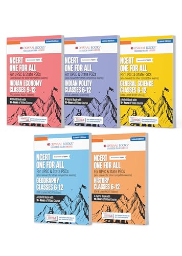 Oswaal NCERT One for All Book For UPSC and State PSCs History, Ge...
