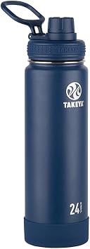 Takeya Actives 40 oz and 24 oz Vacuum Insulated Stainless Steel Water Bottles with Spout Lid