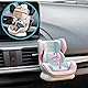 STOAT Puppen-Autositz für Pop Mart/Labubu - Lüftungsgitter-Clip & Tischständer mit Magnetbasis, Passend für 10-17cm Plüschpuppen, Auto-Deko & Sammler-Zubehör (Blau)