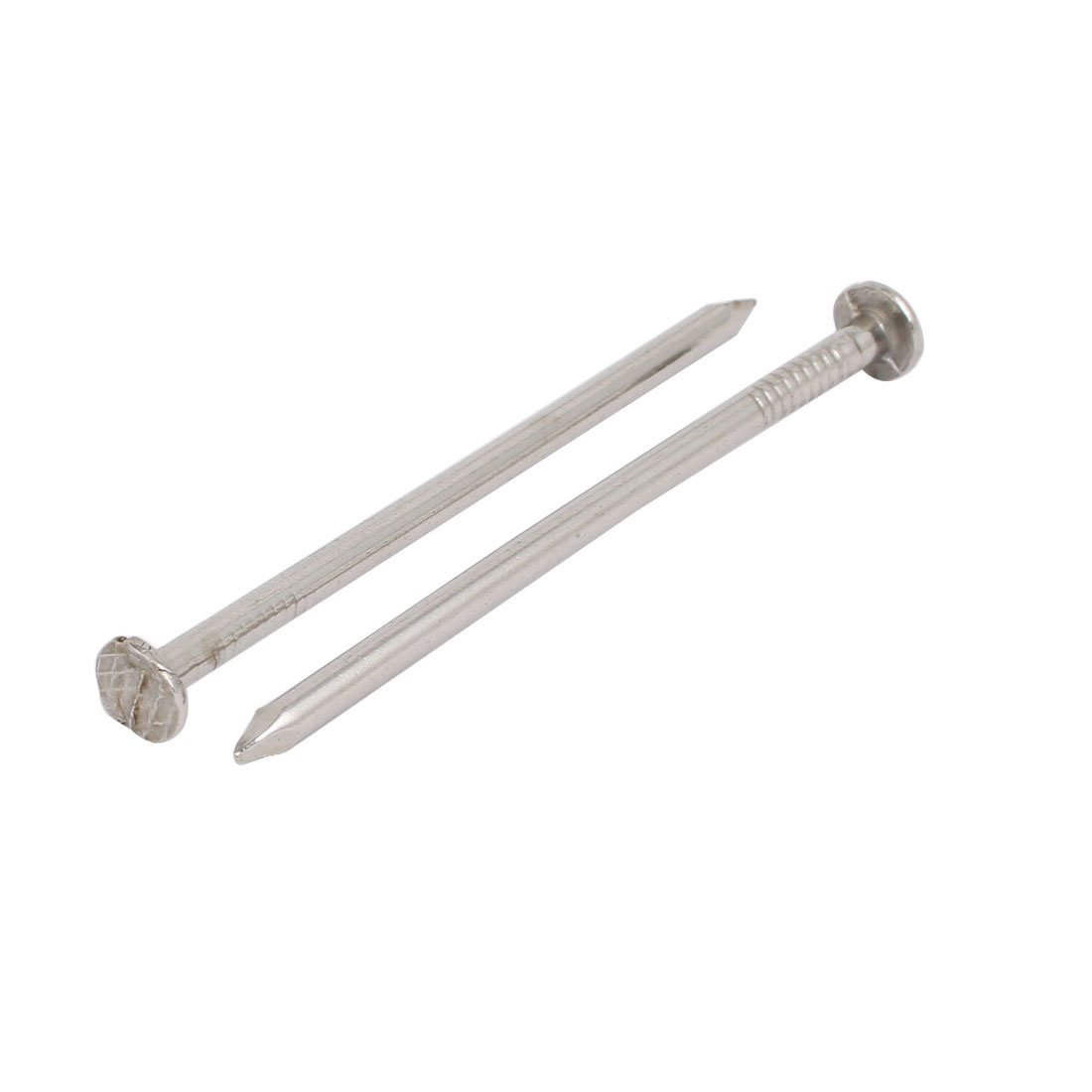 Aexit 2.5-inch Length Fastener 304 Stainless Steel Cement Wood Sliding Nail Silver Tone 50pcs Model:69as610qo115