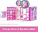 Barbie Dream Closet Toy Playset with Clothes & Accessories, 3-ft-Wide with 25+ Pieces, 4 Complete Fashion Looks