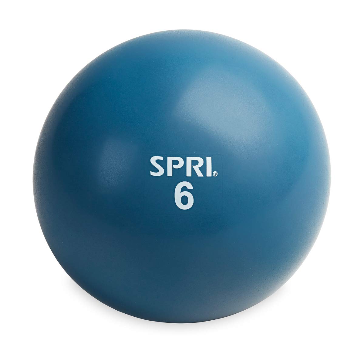 SPRI 6 LB Soft Toning Ball Hand Held Medicine Ball for Exercise