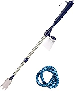 ERYUE Trocador de água para aquário, Limpador de cascalho de aquário elétrico Trocador de água a vácuo Trocador de água Limpador Filtro de água Lavadora de areia para limpeza de tanques de peixes