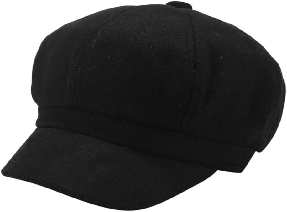 Women Beret Newsboy Hat 8 Panels Beret Hats Vintage Cabbie Hat Classic Fall Spring Winter Cap for Women Girl