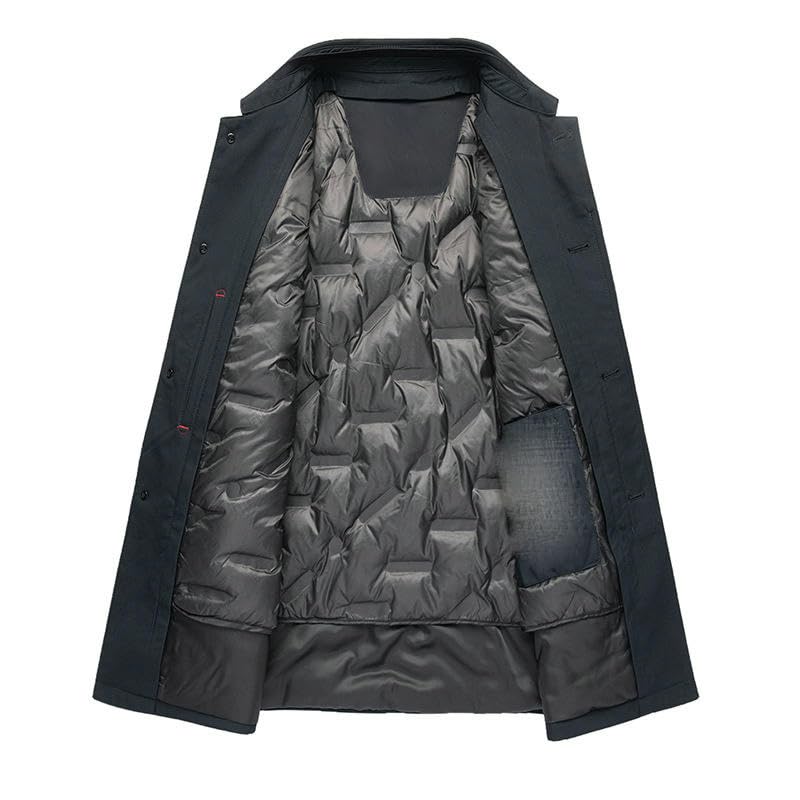 Chaqueta de plumón para el frío extremo con diseño ejecutivo medieval 3