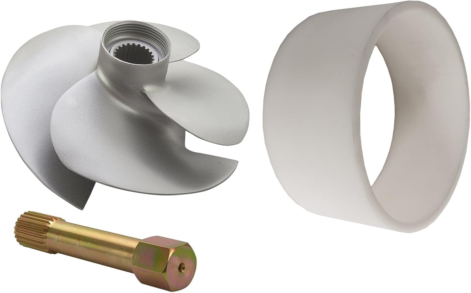 Impeller Kit Compatible with Sea-Doo GTX 4-tec 155 2002-2008, Wake 155 2008 (Wear Ring Kit)