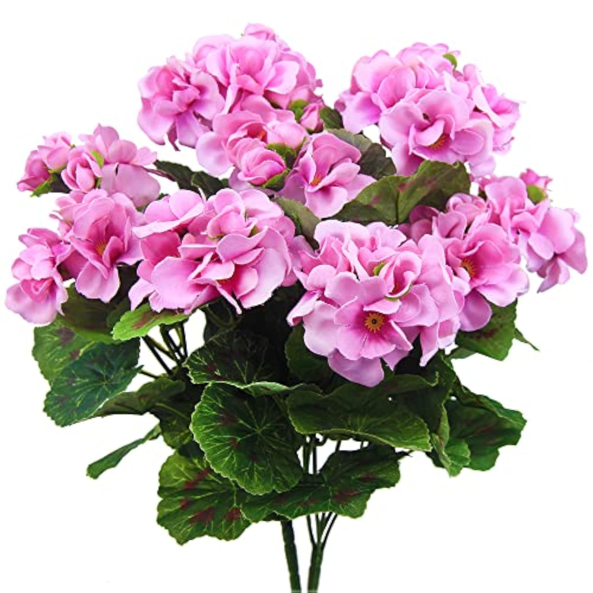 2 Pcs Pink Geranium Artificial Flowers