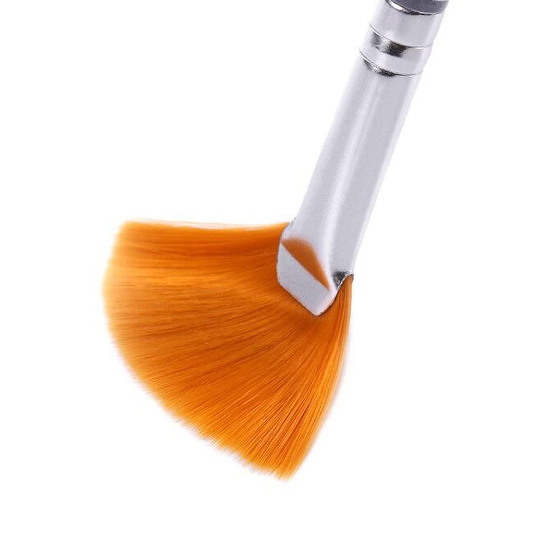 8 Piezas Cepillos de Máscara de Abanico,Brocha para Mascarilla Facial,Cepillo Aplicador Facial de Blanco y Marrón,Pinceles para Mascarillas Faciales,Herramientas Cosméticas para Crema Barro