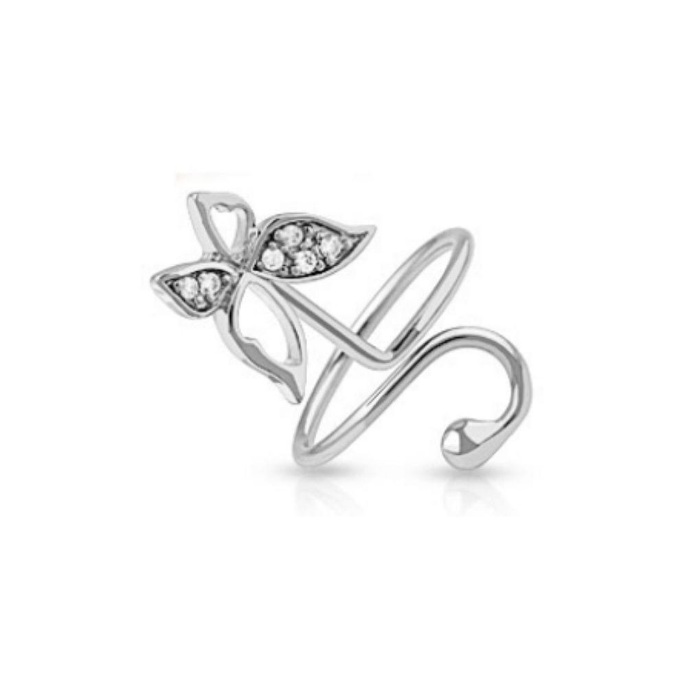 Bungsa Zehenring Mit Kristall-Stern - Verstellbarer Nagelring Für Füße