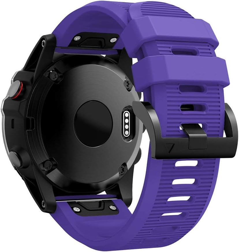 REYDA Silicone Band Compatible with Garmin Fenix 8 Pro 51mm/8 51mm, 26mm Quick Fit Watch Band Soft Silicone Bracelet Wristband Replacement Band for Garmin Fenix 7X/7X Pro/6X/6X Pro/5X/5X Plus/3/3 HR