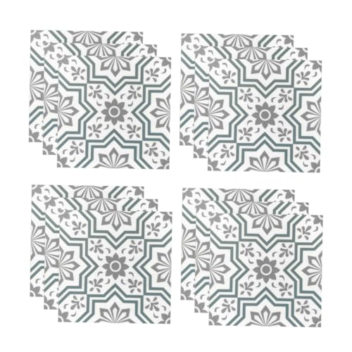 Lurrose 12 Pegatinas Autoadhesivas para Azulejos 3D Impermeables Forma de para Cocina y Baño Vinilos Decorativos Autoadhesivos para Paredes Fáciles de Limpiar Residuos