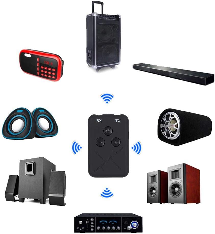 Wendry RXTX10 Bluetooth Audio Receiver Transmitter connecting to various audio devices