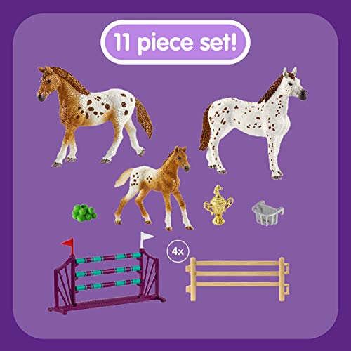 Schleich 42433 - Horse Club Lisas Turnier-Training & 42434 - Pferdekoppel mit Eingangstor – Bild 4