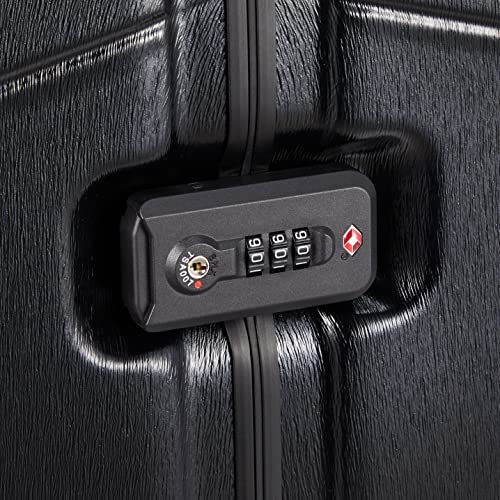 Image of Victorinox Lexicon Framed Series, Swiss Designed Hardside Check-in Luggage, Large Suitcase | Premium Trolley Bag for Travel | 96 litres, Black, TSA Locks, 1+ 10 Year Warranty | 610541