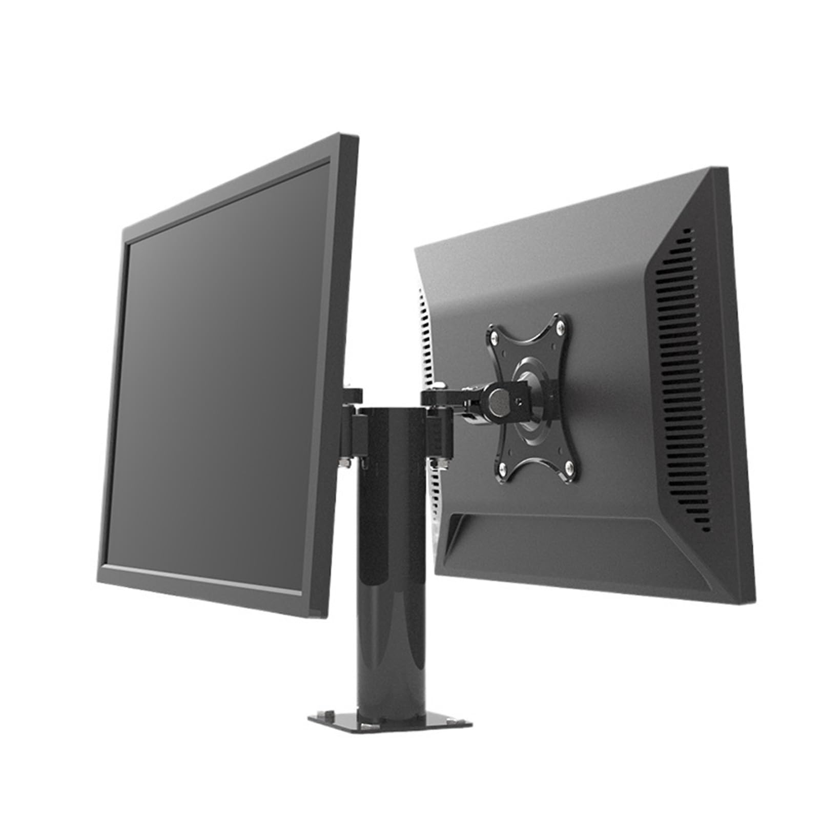 YLUPVT Face to face dual screen back to back conference room computer monitor screen stand(S018B)