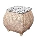 LHLYL-DP Sièges en rotin de Patio, Pouf en Osier d'extérieur, Repose-Pieds de Patio, tabourets et Petits poufs, Chaise de Jardin, Meubles de Balcon, tabourets multifonctionnels boîte de Rangement
