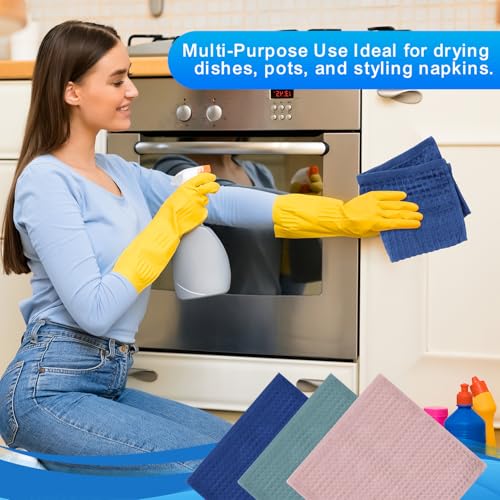 Image of 3 Pack 100% Cotton Wash Cloth, 13x13 Inch, 3 Colors