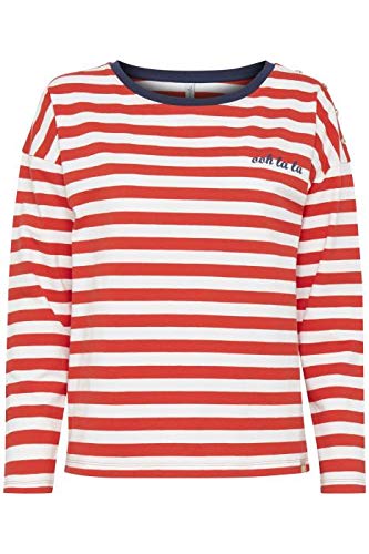 Preisvergleich Produktbild BlendShe Damen bsagnes L ls Langarmshirt, Rot (Flame Scarlet 20190), Medium