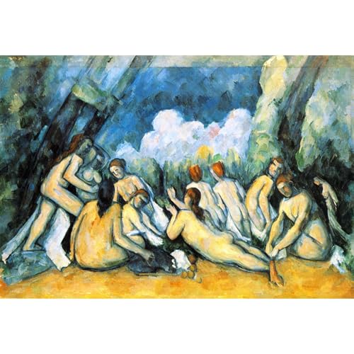Impression giclée Grands baigneurs Cézanne toile roulée 61x45.7cm